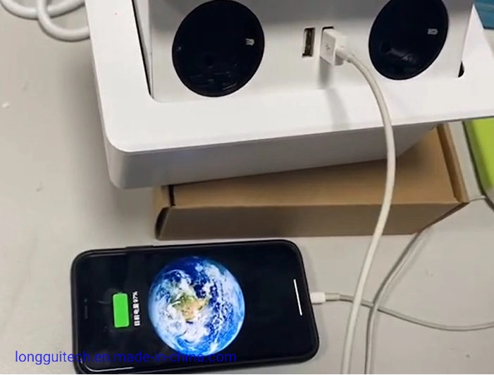 Pop-up Desktop Wireless Charger Socket